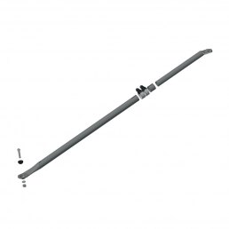 black anodized aluminium backstay